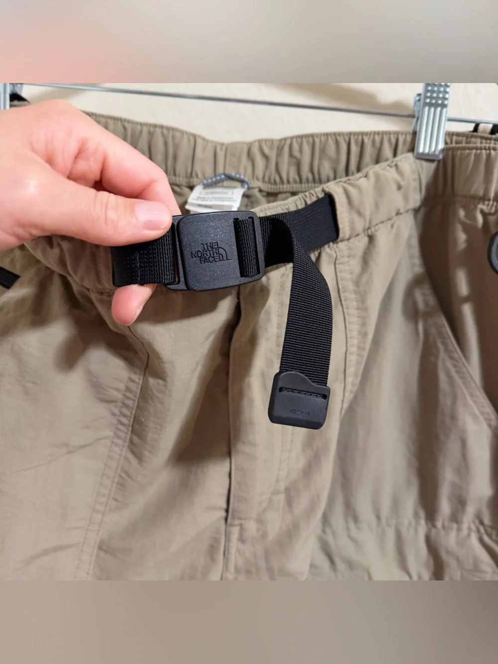 The North Face Convertible Hiking Pants Men's L Tan/Beige Cargo Trail outdoor
